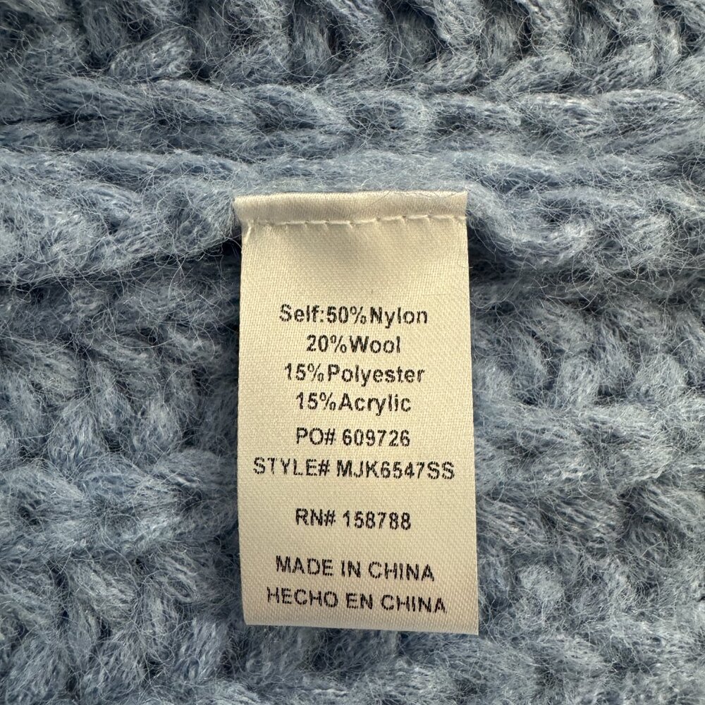 Mable Cozy Blue Gold Buttoned Cardigan NWT, Size M - Picture 13 of 14